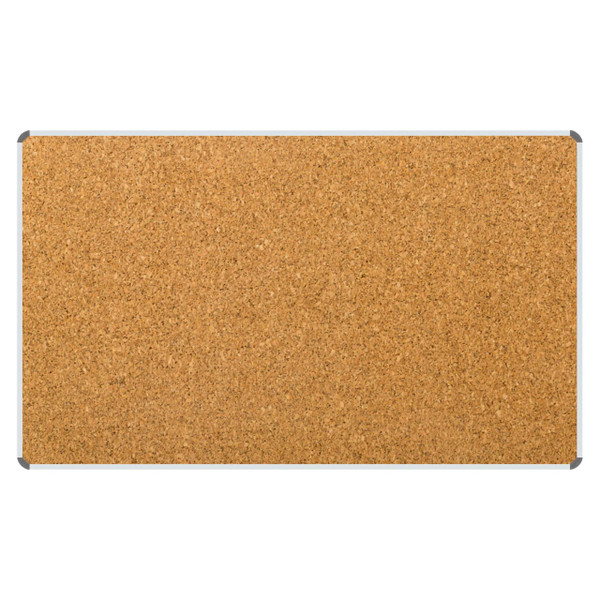 Product Info Board, Aluminium Frame with Cork Surface Measuring 1500 x 1200 mm, Model BD0760K for Displaying Information.