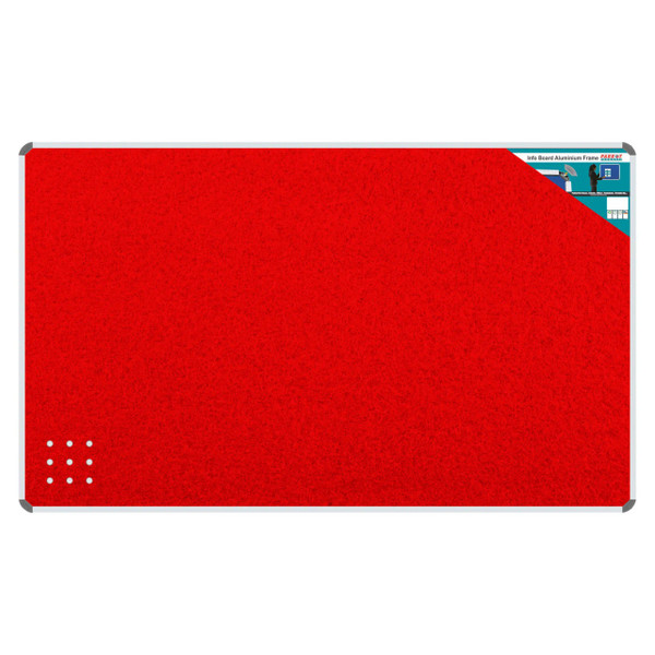 Info Board Product, Aluminium Frame Red 1500 x 1200 mm, Model BD0760R, Outdoor Notice or Information Display Board with Sturdy Aluminium Frame in Red Colour.