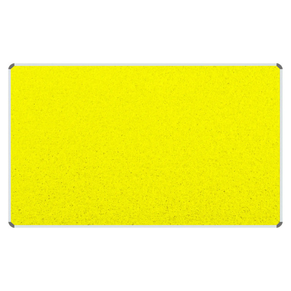 Product Info Board, Aluminium Frame - 1500 x 900 mm - Yellow for Safety and Information Display.