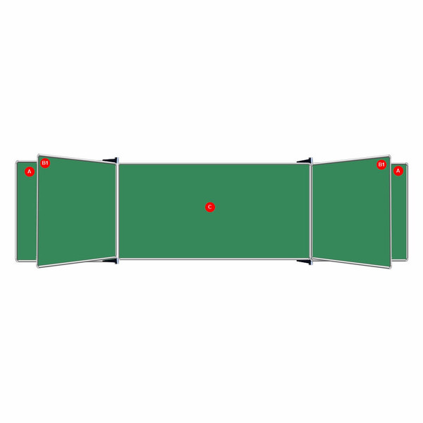 Educational Board Non - Magnetic Chalkboard (1220 x 920 - Side Panel - Option a)