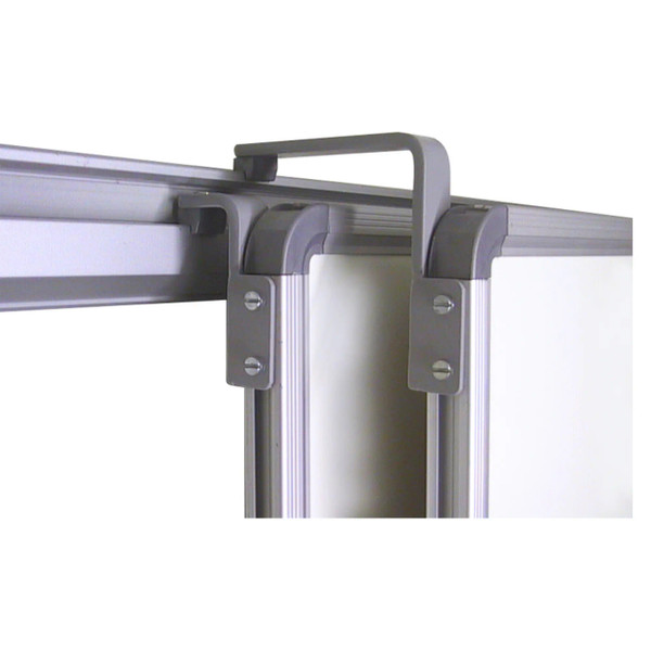 Easy Rail System (1 Metre) ER0001, Close-Up of the Aluminium Rail Mounted with Brackets for Component Support and Installation.