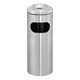 Coastal Innovation Stainless Steel Standing Ashtray Litter Bin with Cut Out