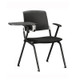 Note Training Room Chair 11/NE/MBP02 + 11/NE/MBP03, black upholstered seating with attached writing tablet and armrest, suitable for conference or training rooms.