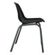 Poly Shell Junior Chair 325 mm High, black ergonomic chair with a molded plastic shell and a sturdy gray metal frame. Poly Shell Junior Chair 325 mm High, black ergonomic chair with a molded plastic shell and a sturdy gray metal frame.