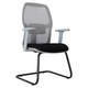 Venus Mesh Visitor Office Chair SAC-VCH-VEN, ergonomic office chair with a mesh backrest, cushioned seat, adjustable armrests, and a sturdy metal sled base.