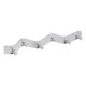 Silver Wall Mounted Jacket Hook Hanger