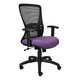Zhavia Mesh Medium-back Office Chair with Y400 Adjustable Arm Front Side View | Office Chairs | Office Stock