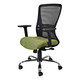 Zhavia Mesh Medium-back Office Chair with Y800 Adjustable Three Positional Arm Front Side View | Office Chairs | Office Stock