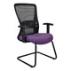 Zhavia Mesh Visitor Office Chair with Y400 Adjustable Arm Front Side View | Office Chairs | Office Stock