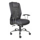 Claudius Mesh High-back Office Chair with Y500 Chromed Y-Arm Side Front View | Office Chairs | Office Stock