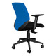 Coral Operators Office Chair SAC-OCH-COR, ergonomic black office chair with adjustable armrests and a mesh backrest. (Blue Mesh) Coral Operators Office Chair SAC-OCH-COR, ergonomic black office chair with adjustable armrests and a mesh backrest. (Blue Mesh)