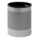 Wide Perforated Litter Bin with Single Ashtray Flip Top