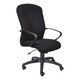 Tuscan High Back Chair, black ergonomic office chair with high backrest and armrests.