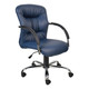 Ruched Tuscan Medium-back Office Chair