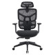 JOI High-Back Body Balance Office Chair in Black Colour Fabric Front View SKU JOI-HBC-CH12000BLACK