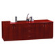 Traditional Server Unit FOS-SVU-S006, wooden server cabinet with multiple storage compartments and a polished finish.