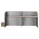 Reception Desk with White Front Panel FOF-REC-M328-20, Modern Office Reception Desk with a Sleek White Front Panel and a Spacious Top Surface for Greeting Visitors.