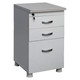 Desk Height Pedestal; Two Drawers; Deep File; Pen & Pencil Tray; Central Locking.