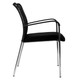 Simple Mesh Visitor Office Chair by 67, Featuring Durable Plastic Armrests, Mesh Backrest, and Sleek Metal Legs, in a Modern Black and Silver Design, Showcasing Comfort and Elegance in a Sturdy, Well-Crafted Office Chair.
