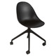 Daisy Nylon High Base Typist Office Chair, Black Ergonomic Office Chair with Nylon High Base and Rolling Casters for Comfortable Seating.