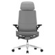 Solitaire High-back Office Chair, ergonomic chair with a high backrest, padded seat, adjustable armrests, and a five-star wheeled base for office comfort.