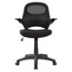 Sit Operators Office Chair, Ergonomic Black Office Chair with Mesh Backrest and Cushioned Seat for Comfortable Seating.