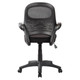 Sit Operators Office Chair, ergonomic black office chair with breathable mesh backrest, adjustable height and swivel base.