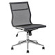 Netted Operators Chair, ergonomic mesh office chair with adjustable height and swivel base.