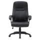 Stud High-back Office Chair | JOC-HCH-CH9700, black leather ergonomic desk chair with adjustable height and armrests for comfortable office seating.