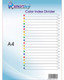 Polyprop Index Dividers - Colour - 1-20 Printed