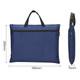 Portable Double Storage Zip Bag - Blue