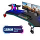 Large Desktop Gaming Desk with RGB LED Light E-Sports Gaming Table