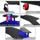 Large Desktop Gaming Desk with RGB LED Light E-Sports Gaming Table