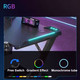 Gametech RGB Y-Leg Gaming Desk – Where Style Meets Power