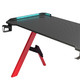 Gametech RGB Y-Leg Gaming Desk Red Legs