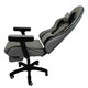 Leica Grey Gaming Chair with Massaging Cushion and Footrest (Fabric)