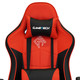 Gametech - Spider Red Leather Gaming Chair with Massaging Cushion