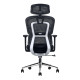 Black Mesh Office Chair with Chrome Frame and High Backrest, Adjustable Features, on Five-Star Base with Wheels, from Office Stock South Africa, a Brand 67 Product, Ideal as an Ergonomic Office Chair South Africa.