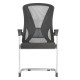 C4012B Black Mesh with Chrome Frame Visitor Office Chair