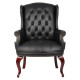K088 Black Bonded Leather with Wooden Frame Executive Visitor Office Chair