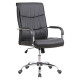 DB122 Black PU Leather High-Back Office Chair