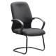DB043B Black Fabric Visitor Office Chair