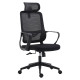 Emerald Medium-back Office Stock. Swivel & tilt mechanism - 1 position lock. Gas height adjuster. Nylon loop arms. Black back with black mesh upholstery. Polypropylene loop arms. Nylon base.