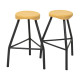 690 mm high Laboratory Stool - Plastic Seat