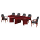 H006 Boardroom Table 3200 mm - Mahogany Veneer
