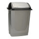 50L Silver Easyflip Dustbin