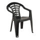 Urban Black Indoor & Outdoor Dining Chair