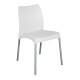 EasySeat White Armless Indoor & Outdoor Dining Chair