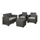 Stonebrook Charcoal 4PC Patio Set