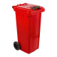 All-weather Wheelie 120L Red Bin